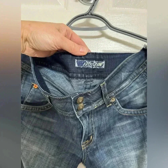 Hudson flare leg darker denim jeans - Picture 7 of 13